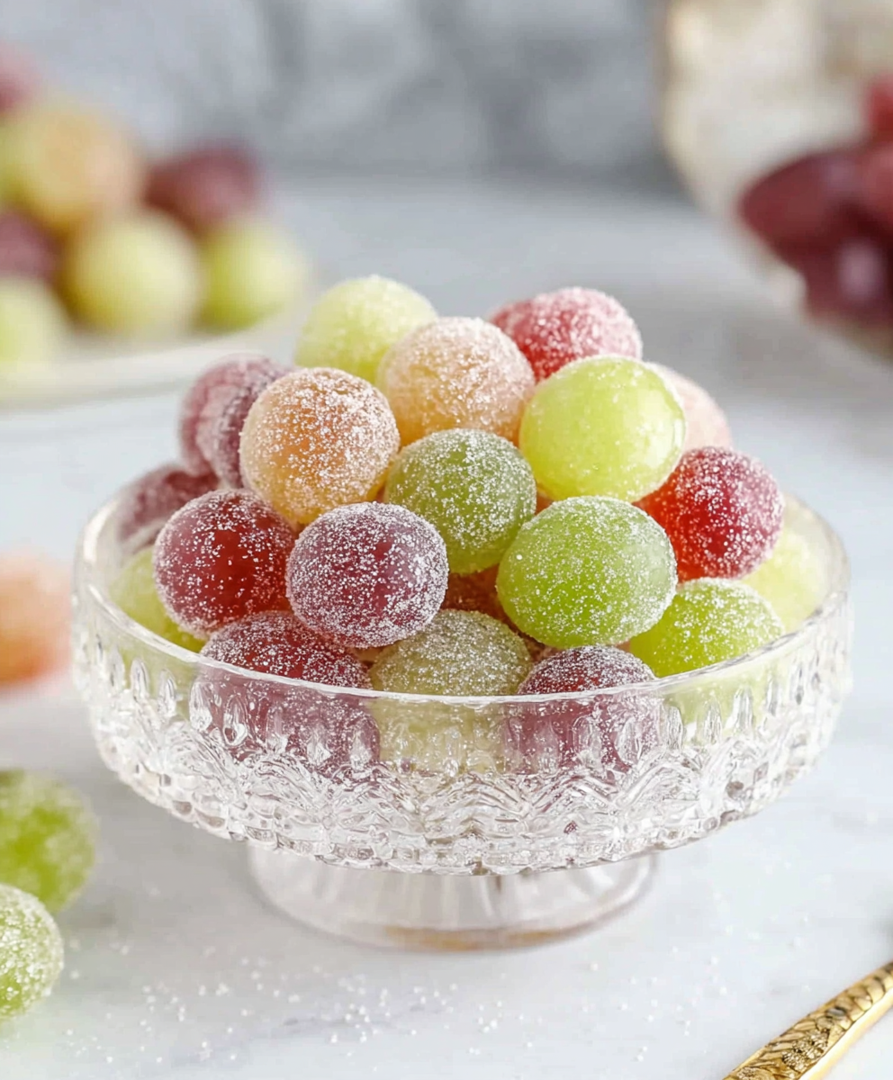 Boozy Sugared Mixed Grapes