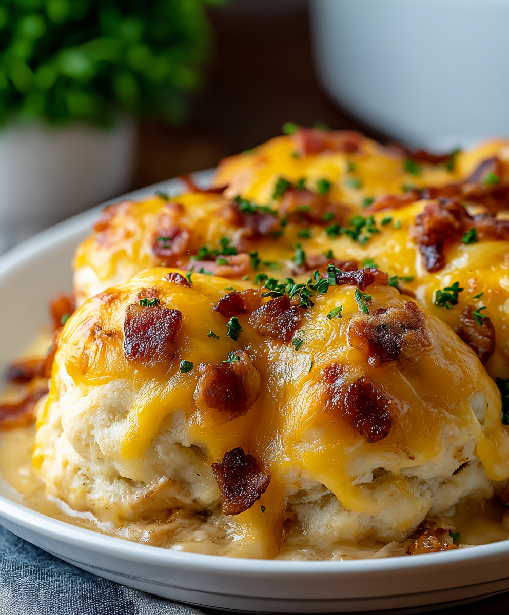 Cheddar Chicken Biscuit Bubble Bake