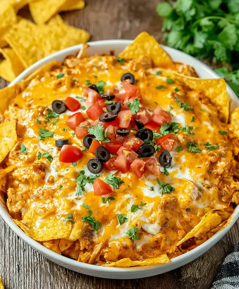 Cheesy Baked Chicken Taco Casserole