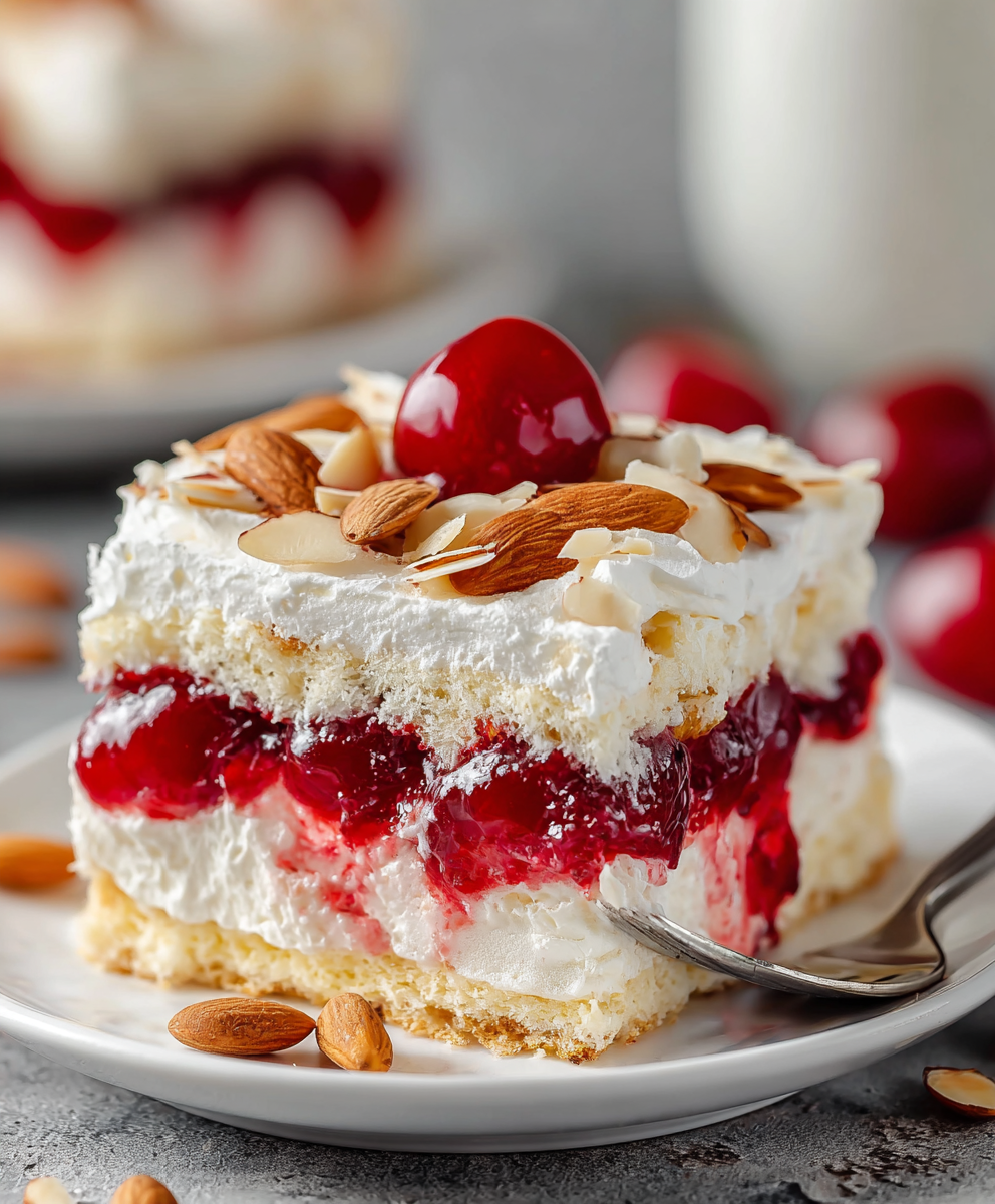 Cherry Angel Cake Dessert Bars