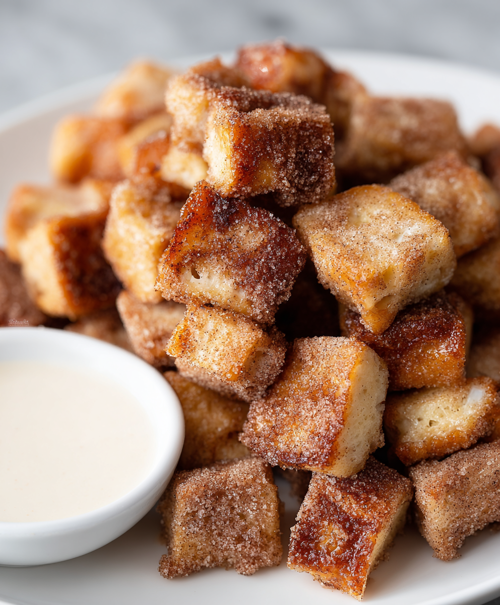 Cinnamon Roll French Toast Cubes