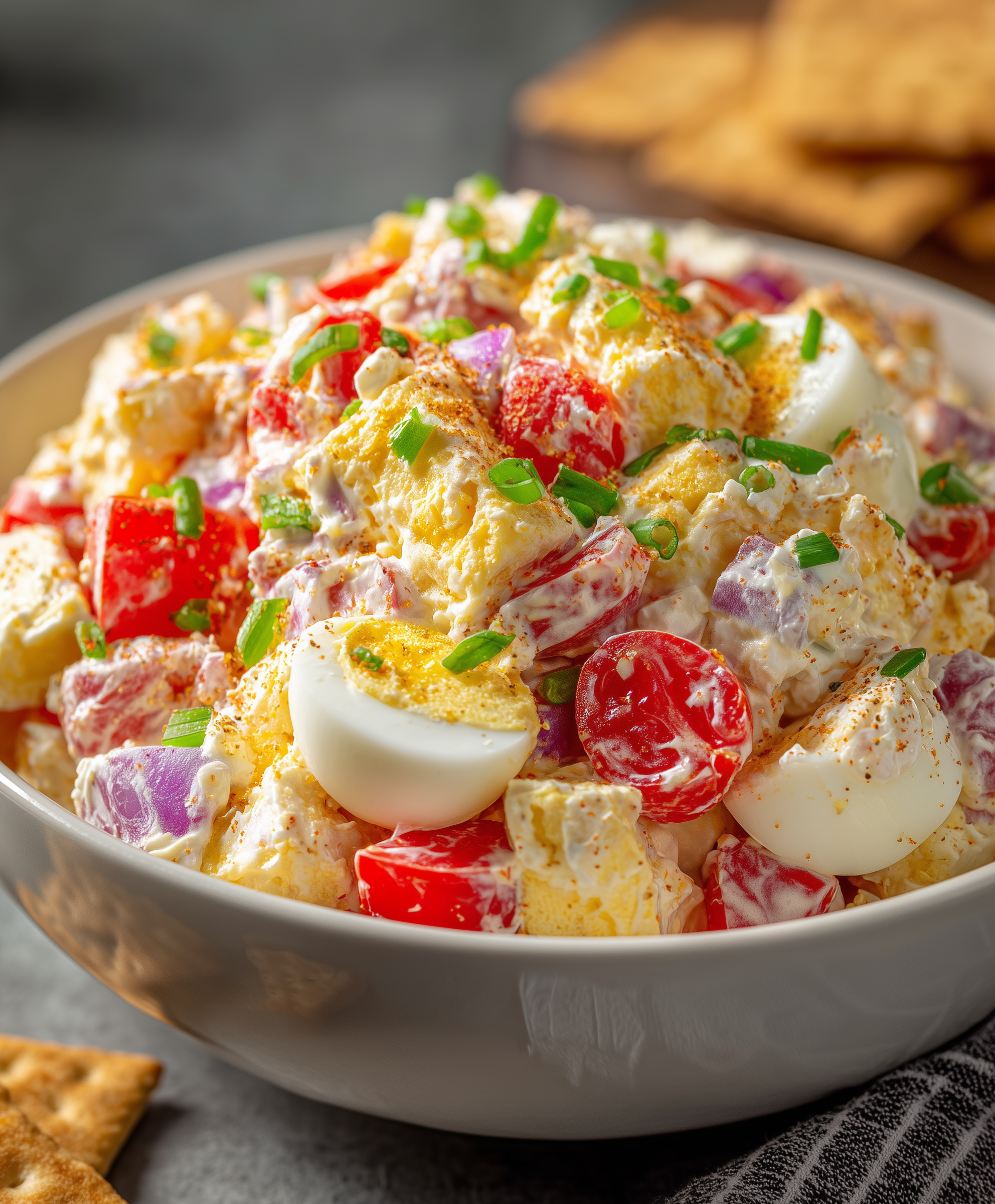 Georgia Tomato Egg Cracker Salad