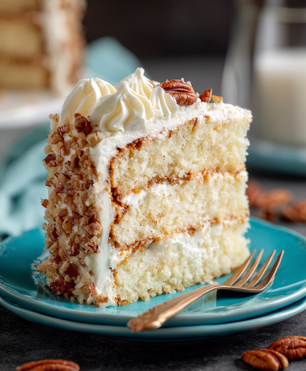 ITALIAN CREAM PECAN CAKE