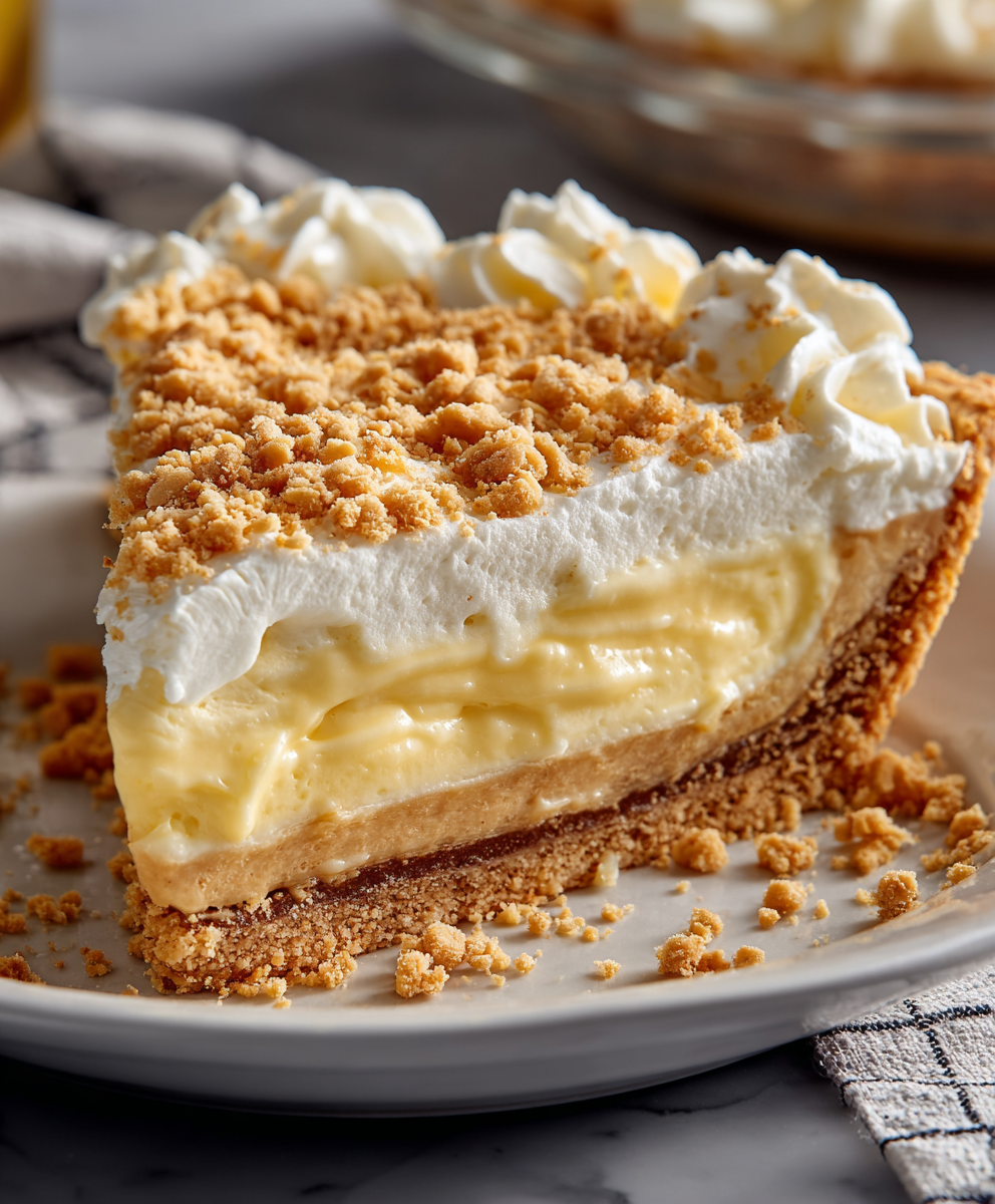 Layered Amish Peanut Butter Cream Pie