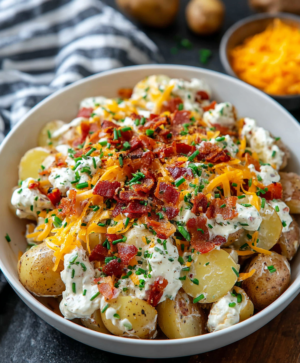 Loaded Bacon Cheddar Potato Salad