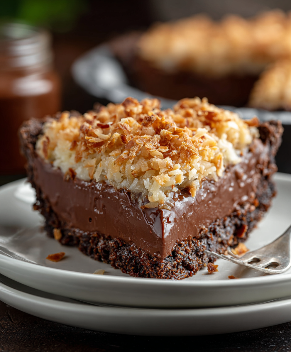 No-Bake German Chocolate Cream Pie