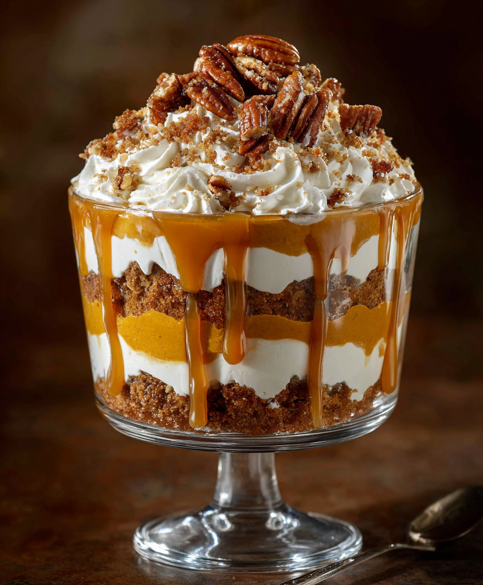 Pumpkin Caramel Layered Dessert