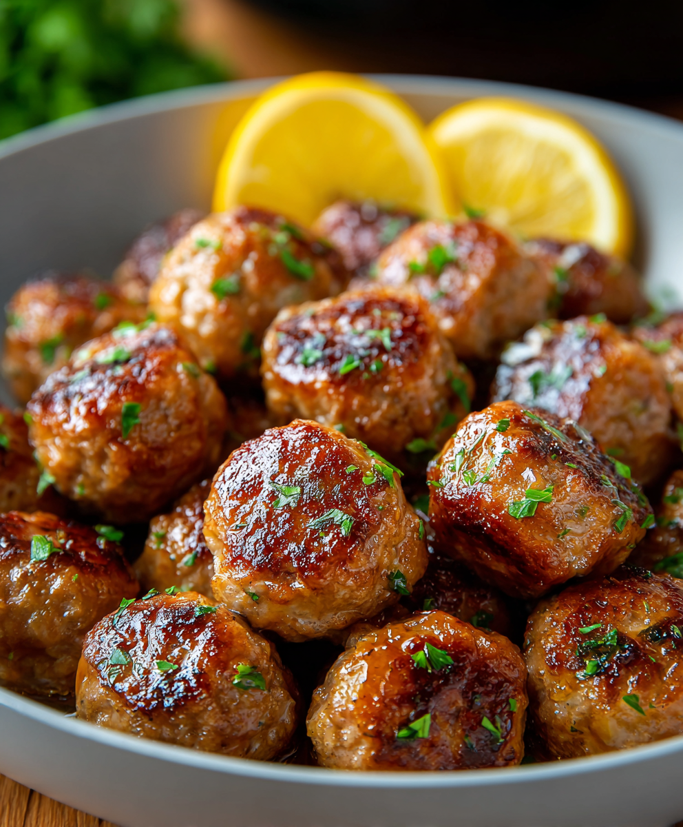 Tender Italian Beef Meatballs