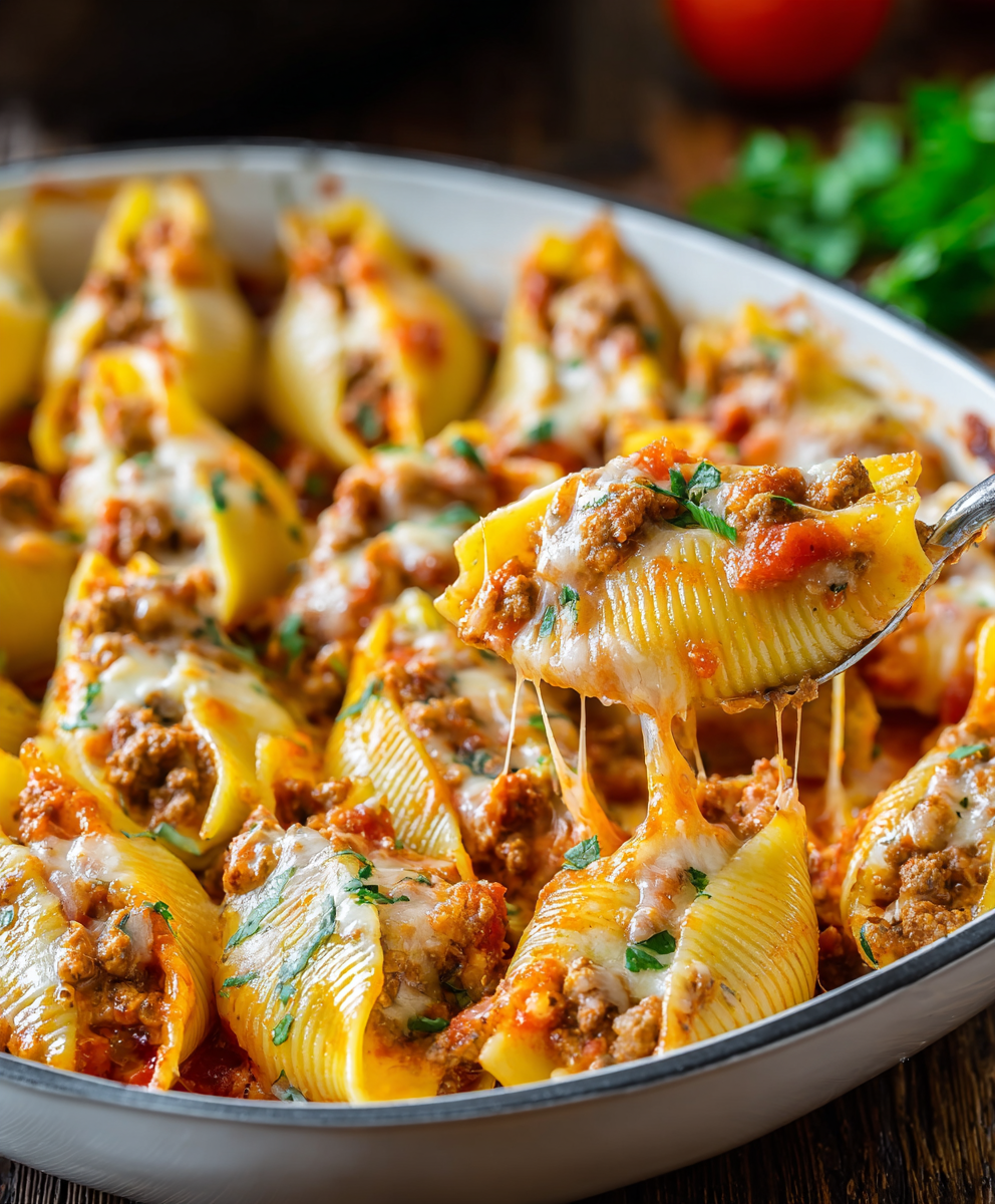 Tex Mex Beef Pasta Shells