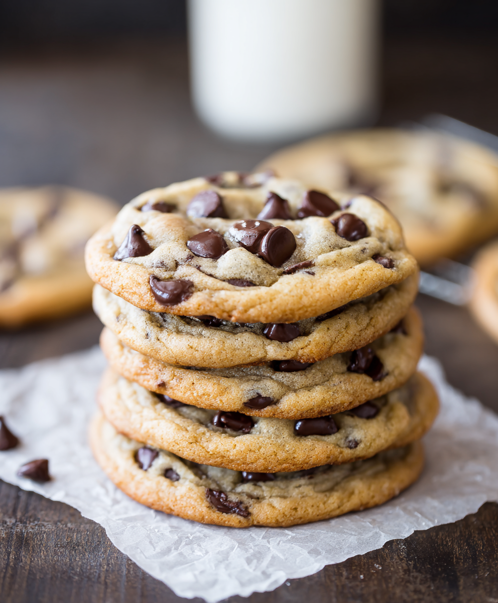 Thick Chewy Chocolate Chip Cookies