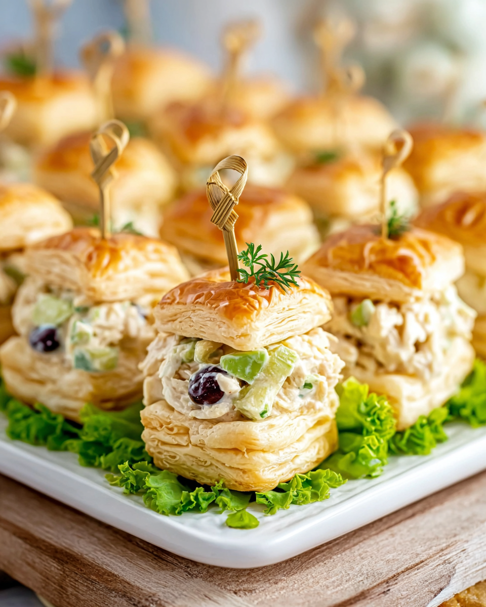 Flaky Chicken Salad Puffs