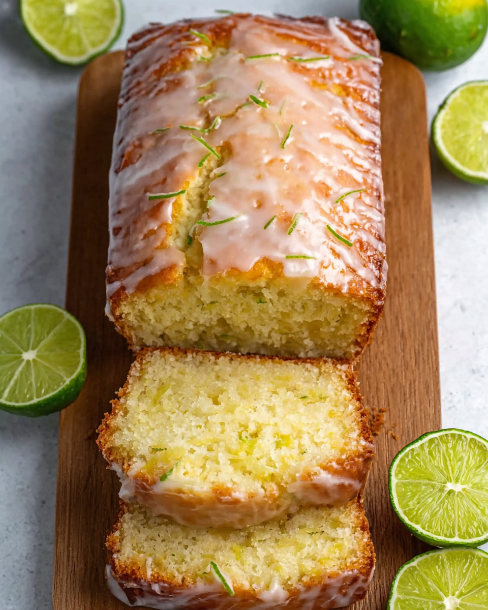 Zucchini Lime Coconut Loaf Cake