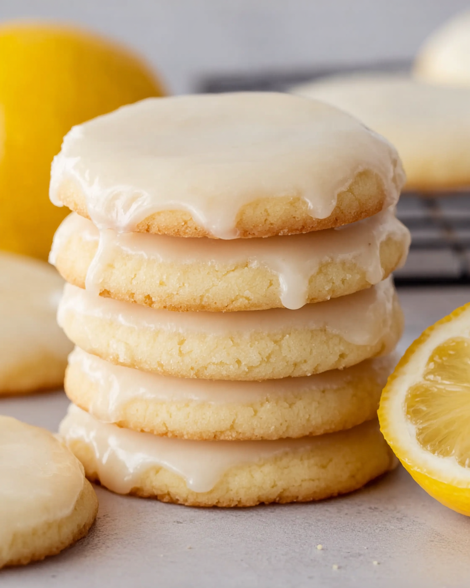 Glazed Italian Lemon Cookies
