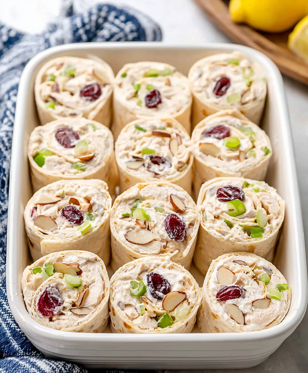 Creamy Chicken Salad Pinwheels