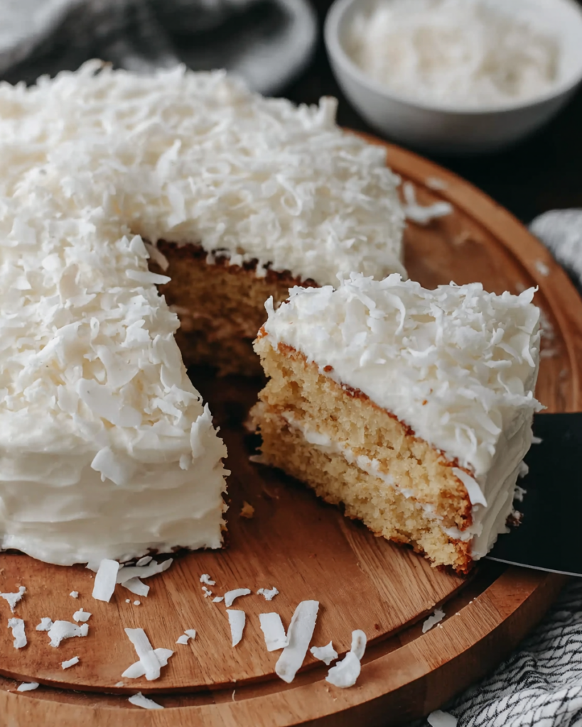 One Layer Coconut Cake – MaryaneCuisine
