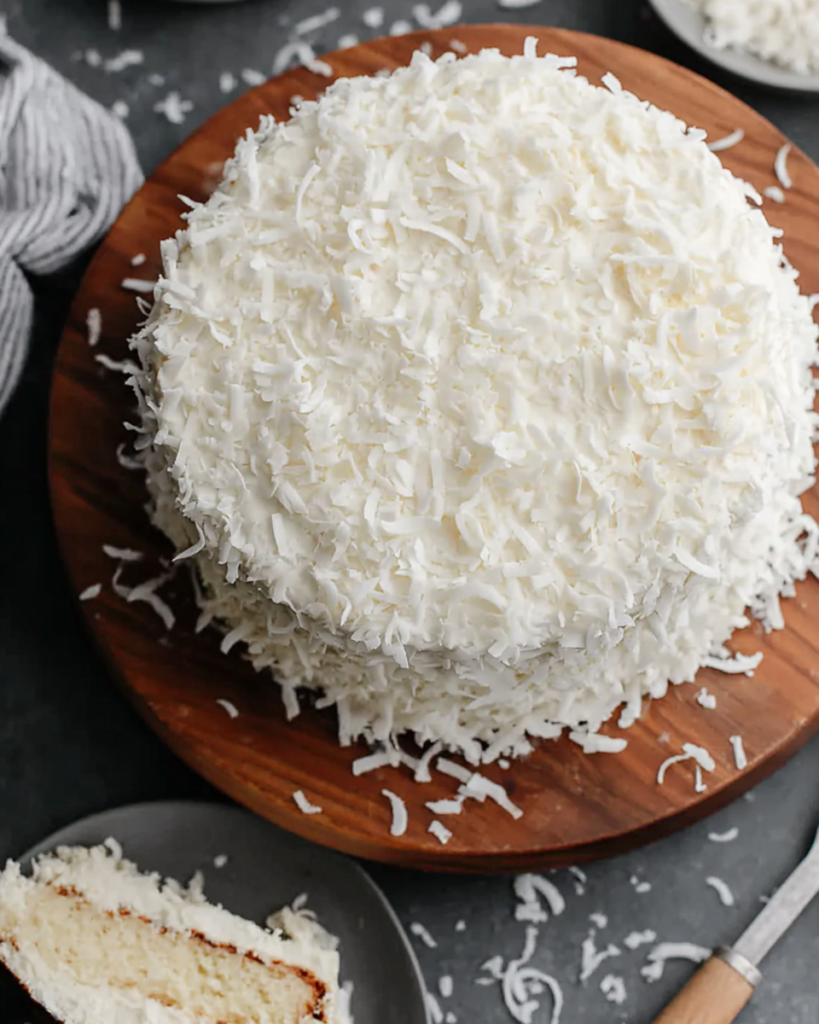 One Layer Coconut Cake – MaryaneCuisine
