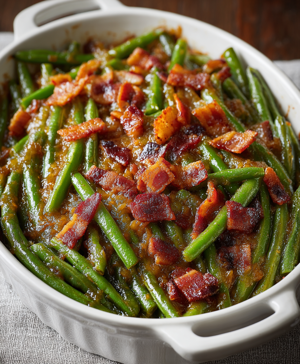 Brown Sugar Bacon Green Beans