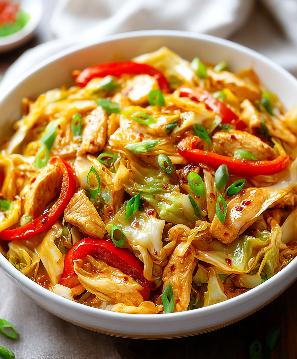 Chinese Chicken And Cabbage Dinner