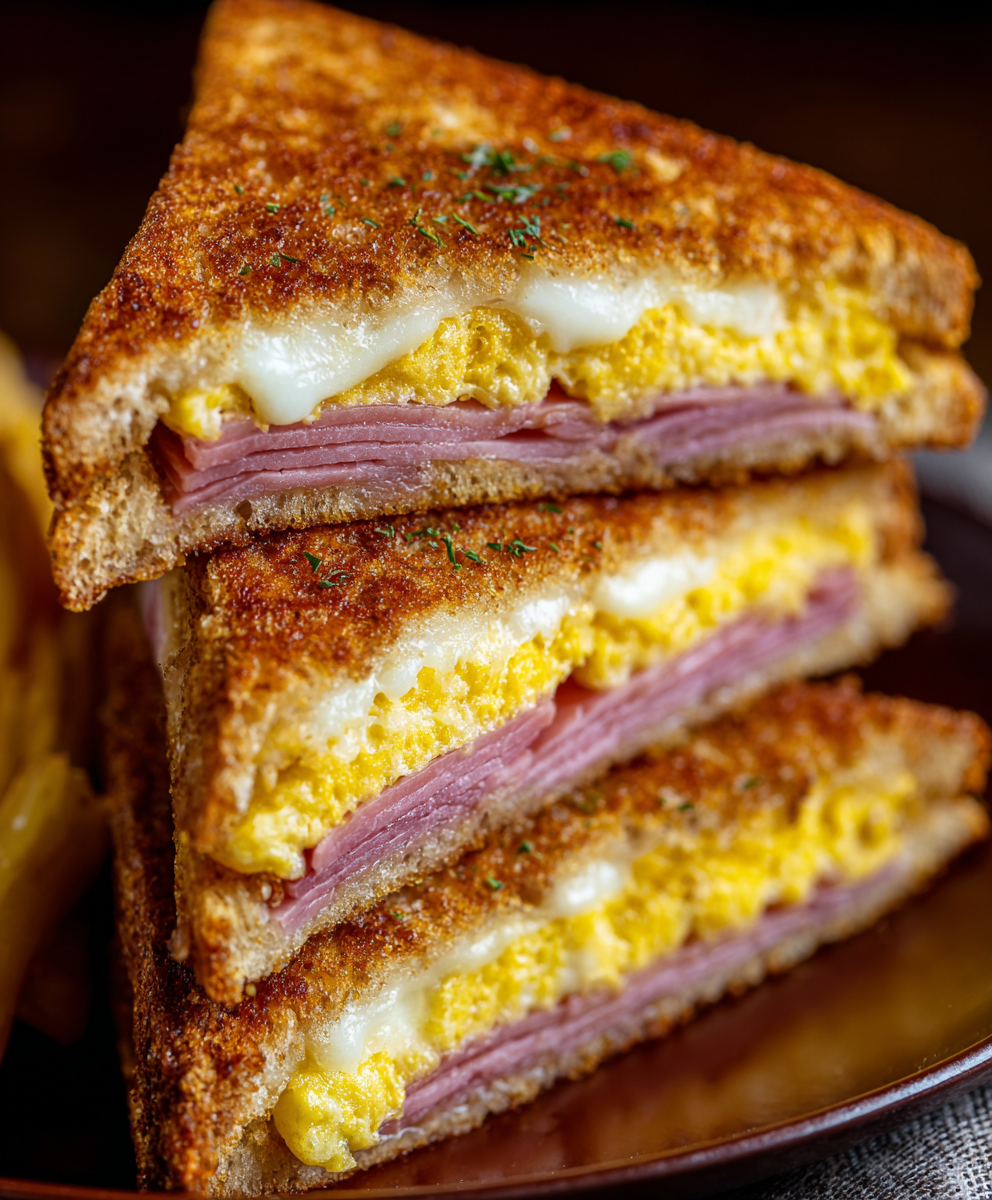 Crispy Fried Bologna Sandwich Melt