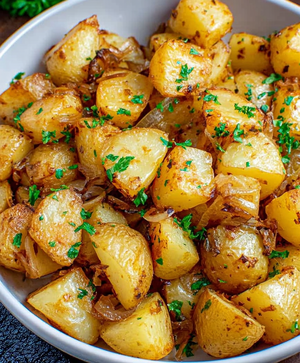 Crispy Potatoes With Sweet Onions