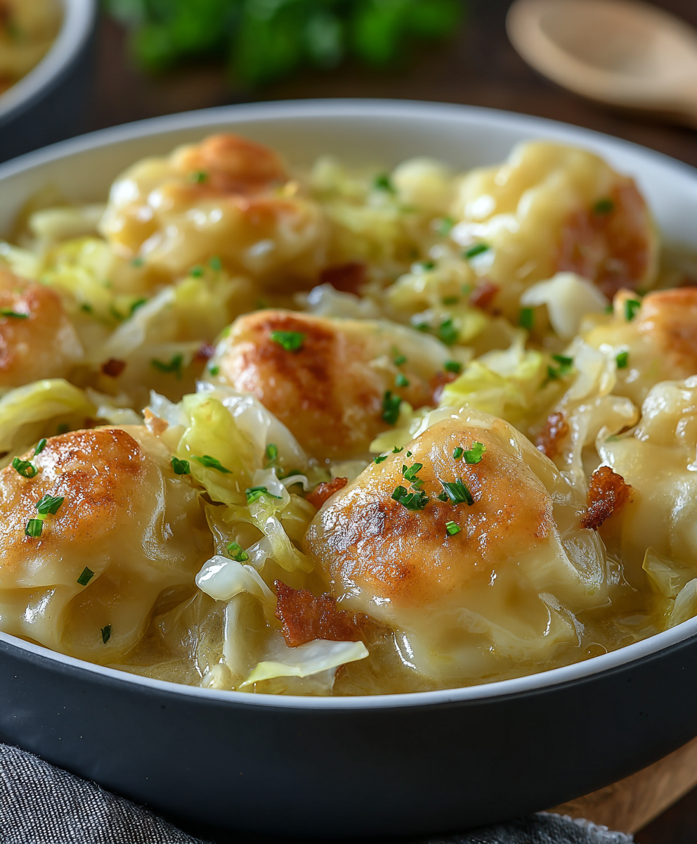 German Cabbage Dumpling Supper