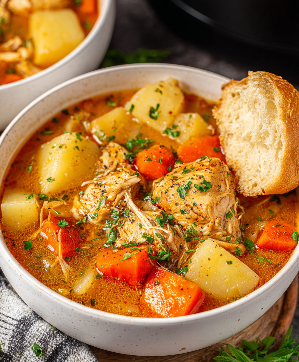 Slow Cooker Chicken Veggie Stew
